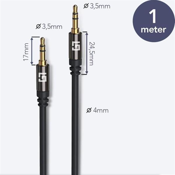 Grote foto lifegoods stereo audio jack kabel 3.5 mm 1 meter antiek en kunst overige in antiek gebruiksvoorwerpen
