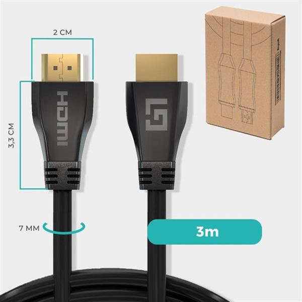 Grote foto lifegoods hdmi ultra high speed 2.1 kabel male to male cable zwart 3 meter verpakking bescha antiek en kunst overige in antiek gebruiksvoorwerpen