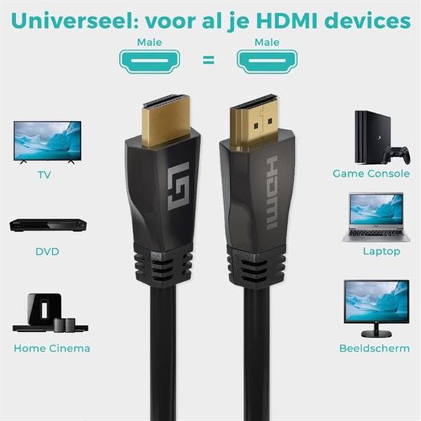Grote foto lifegoods hdmi ultra high speed 2.1 kabel male to male cable zwart 3 meter verpakking bescha antiek en kunst overige in antiek gebruiksvoorwerpen