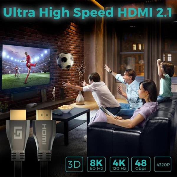 Grote foto lifegoods hdmi ultra high speed 2.1 kabel male to male cable zwart 3 meter verpakking bescha antiek en kunst overige in antiek gebruiksvoorwerpen