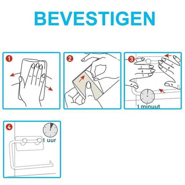 Grote foto lifegoods zelfklevende rvs toiletrolhouder wc closet rol houder hangend en zonder klep huis en inrichting complete badkamers