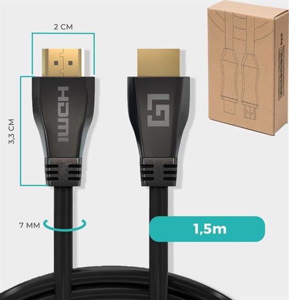 Grote foto lifegoods hdmi ultra high speed 2.1 kabel ethernet male to male cable zwart 1.5 m antiek en kunst overige in antiek gebruiksvoorwerpen