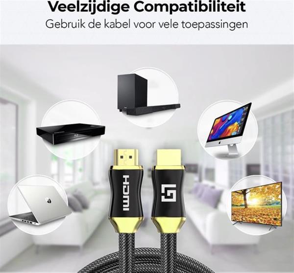 Grote foto lifegoods hdmi kabel 2.0 gold plate 5 meter antiek en kunst overige in antiek gebruiksvoorwerpen