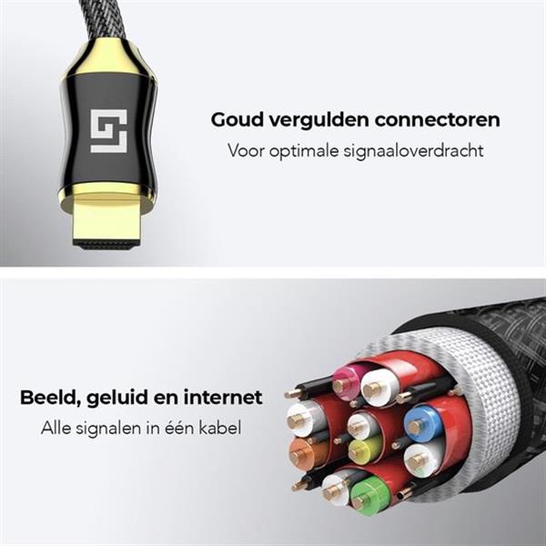 Grote foto lifegoods hdmi kabel 2.0 gold plate 5 meter antiek en kunst overige in antiek gebruiksvoorwerpen