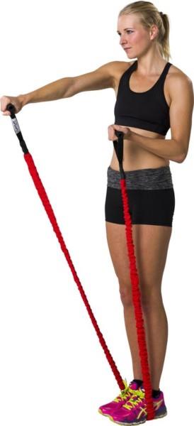 Grote foto tunturi tubing met beschermhoes suspension trianer sling trainer medium weerstand groen sport en fitness fitness