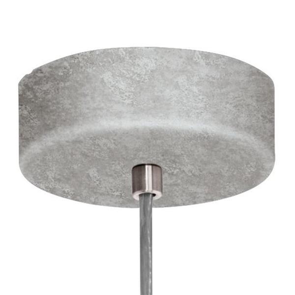Grote foto eglo silvares hanglamp 1 lichts grijs huis en inrichting overige