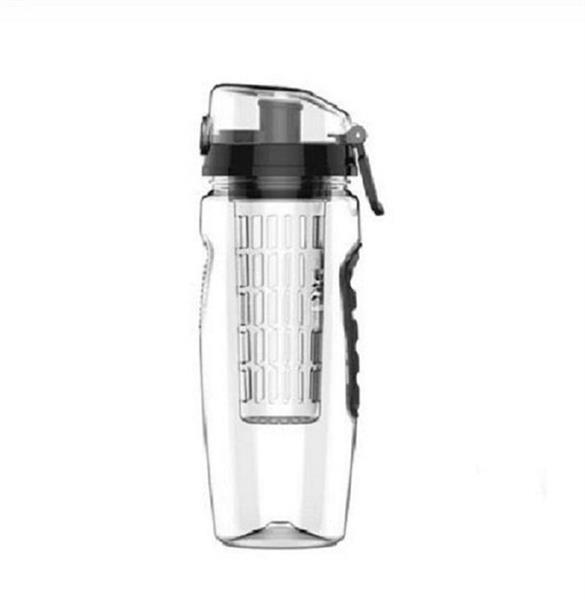 Grote foto travelmore waterfles met fruit infuser 100 bpa vrij zwart 900ml verpakking beschadigd diversen overige diversen