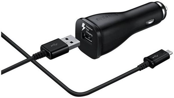 Grote foto samsung fast car charger autolader met microusb zwart telecommunicatie opladers en autoladers