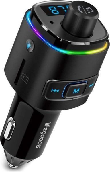 Grote foto lifegoods bluetooth fm transmitter multicolor diversen overige diversen