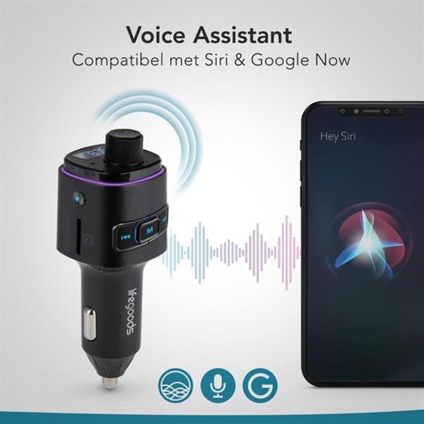 Grote foto lifegoods bluetooth fm transmitter multicolor diversen overige diversen