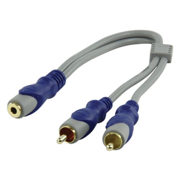 Grote foto hqsa 013 0.2 standaard 3.5mm stereo vrouwelijk 2x rca mannelijk kabel 0 20 m audio tv en foto algemeen