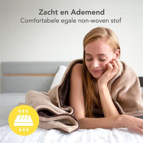Grote foto lifegoods elektrische deken 150x80cm verpakking beschadigd huis en inrichting bedden