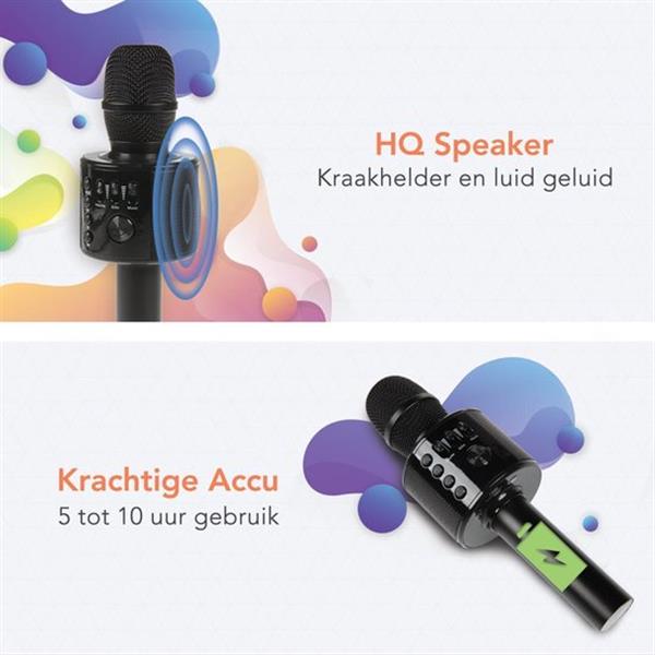 Grote foto lifegoods bluetooth karaoke microfoon draadloos met hifi speaker box verpakking beschadigd antiek en kunst overige in antiek gebruiksvoorwerpen