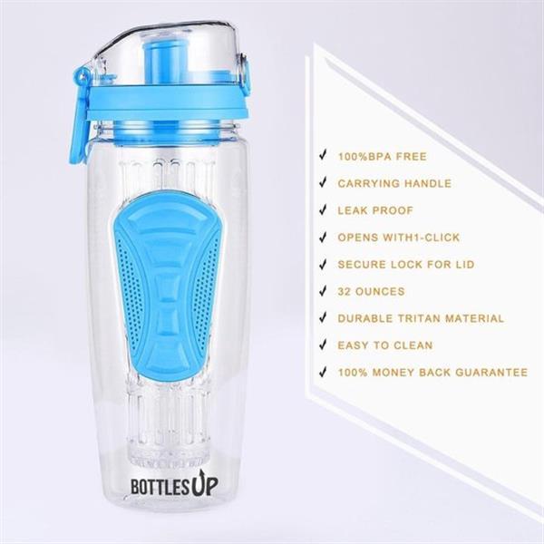 Grote foto bottlesup waterfles met fruit infuser drinkfles met fruit filter diversen overige diversen