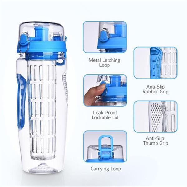 Grote foto bottlesup waterfles met fruit infuser drinkfles met fruit filter diversen overige diversen