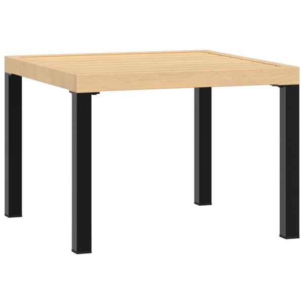 Grote foto vidaxl tuinsalontafel 55x55x39 5 cm gepoedercoat staal zwart tuin en terras tuinmeubelen