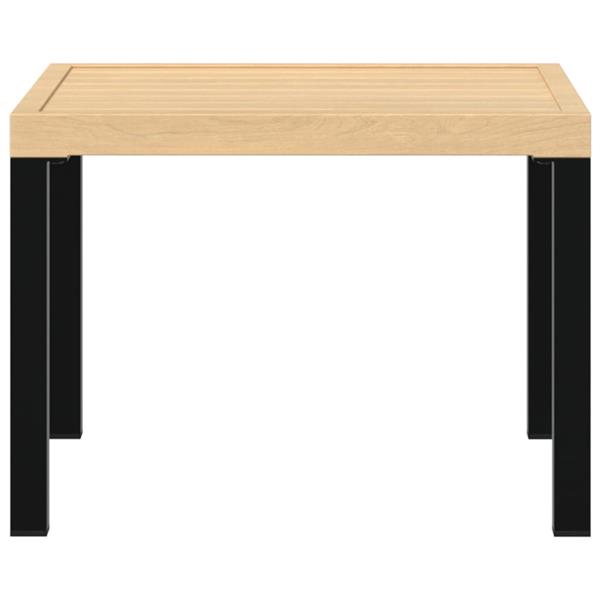 Grote foto vidaxl tuinsalontafel 55x55x39 5 cm gepoedercoat staal zwart tuin en terras tuinmeubelen