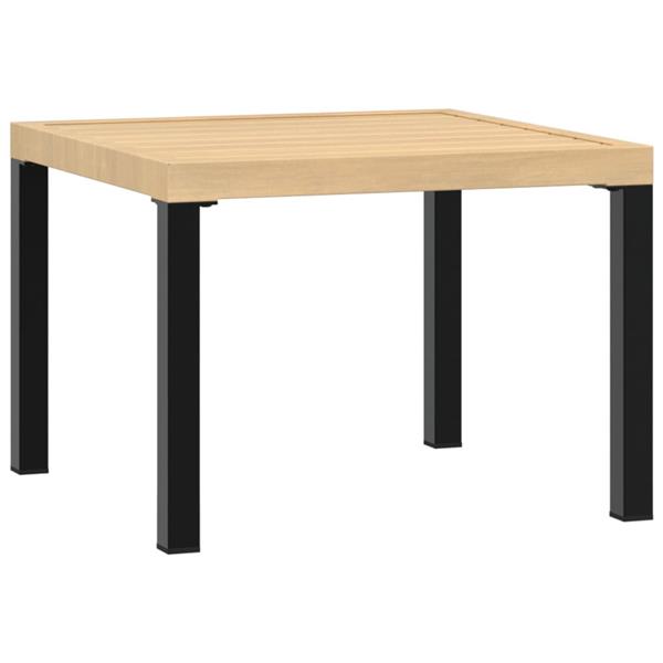 Grote foto vidaxl tuinsalontafel 55x55x39 5 cm gepoedercoat staal zwart tuin en terras tuinmeubelen