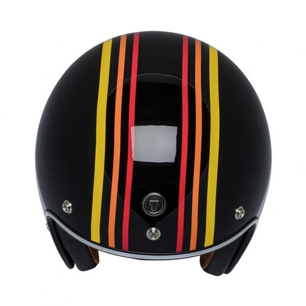 Grote foto torc t 50 1978 retro jethelm zwart motoren kleding