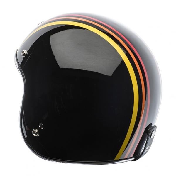 Grote foto torc t 50 1978 retro jethelm zwart motoren kleding