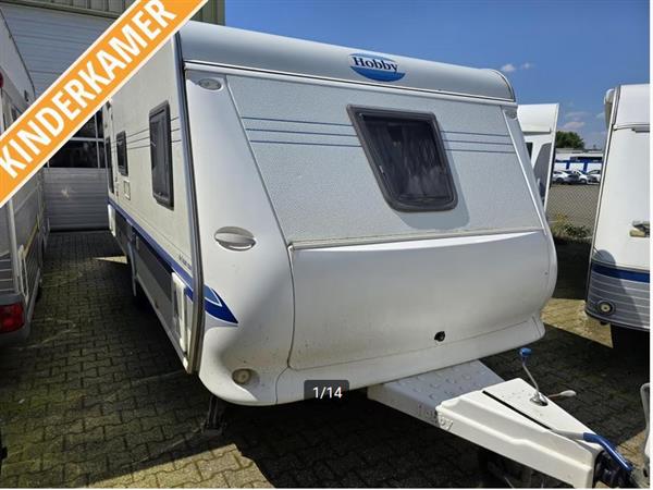 Grote foto hobby de luxe easy 5.60 kmfe .mover stapelbed caravans en kamperen caravans