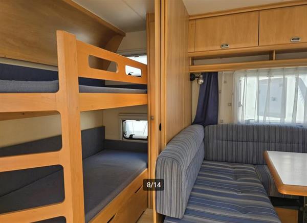 Grote foto hobby de luxe easy 5.60 kmfe .mover stapelbed caravans en kamperen caravans