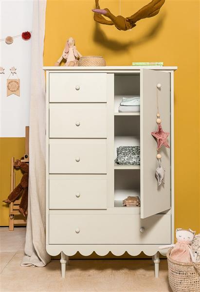 Grote foto commode retro babushka olive olive kinderen en baby complete kinderkamers