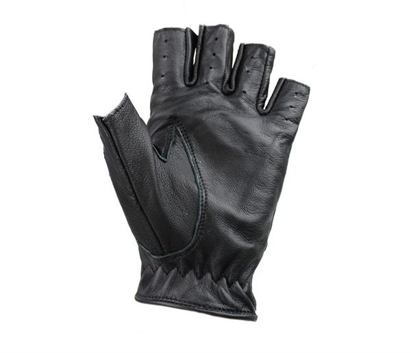 Grote foto swift driver vingerloze leren handschoenen zwart motoren kleding