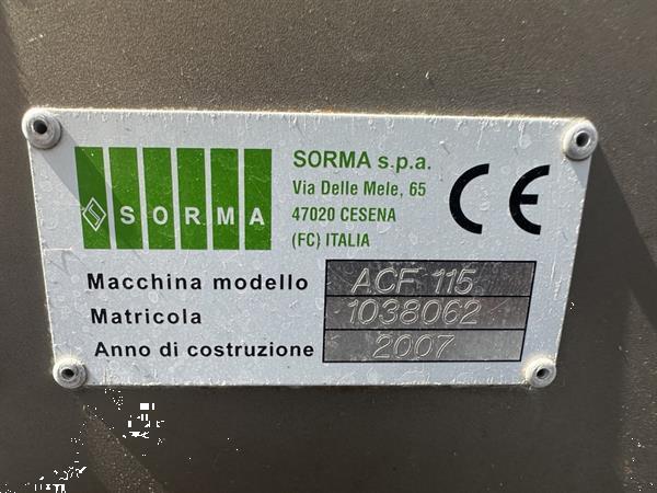 Grote foto sorma acf 115 met sorma dp4 115x ontnester agrarisch tuinbouw
