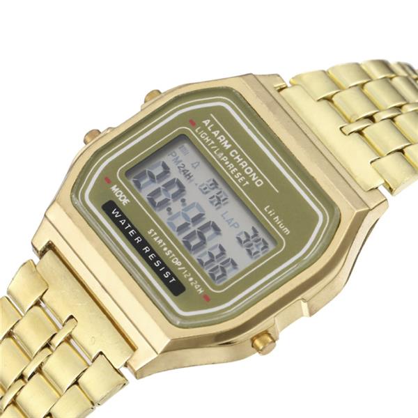Grote foto tmc212 digitale horloge polshorloge 3 atm waterdicht goud kleding dames horloges