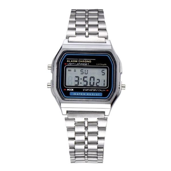 Grote foto tmc212 digitale horloge polshorloge 3 atm waterdicht zilver kleding dames horloges