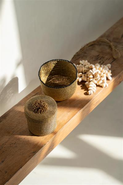 Grote foto de beaded snoepjeskom goud m huis en inrichting woningdecoratie