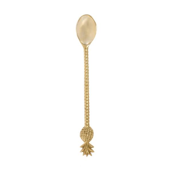 Grote foto de pineapple lange lepel goud huis en inrichting woningdecoratie