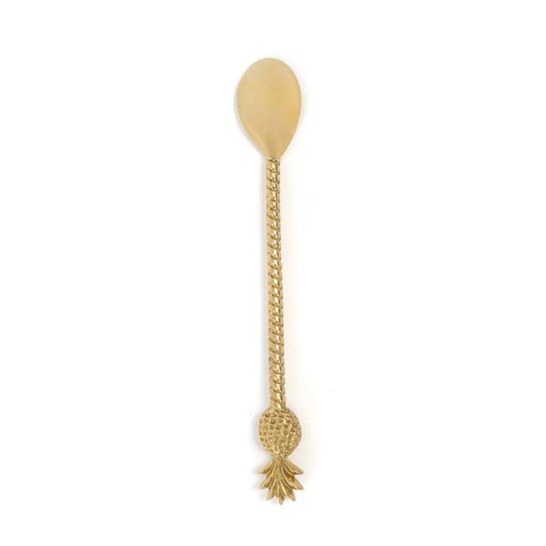 Grote foto de pineapple lange lepel goud huis en inrichting woningdecoratie