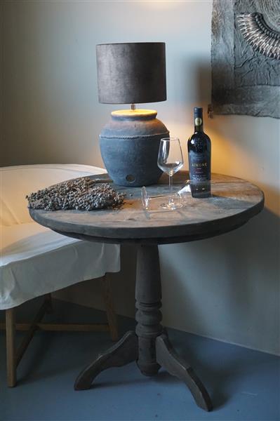 Grote foto wijntafel teak 81 x h75 5 cm huis en inrichting woningdecoratie