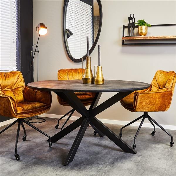 Grote foto starfurn eetkamertafel new york rond 120 cm huis en inrichting eettafels