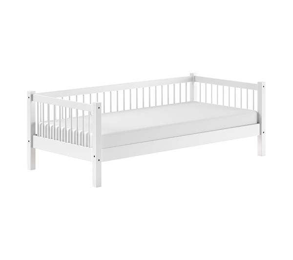 Grote foto forrest beech kajuitbed 90x200 wit beuken vipack antiek en kunst stoelen en banken