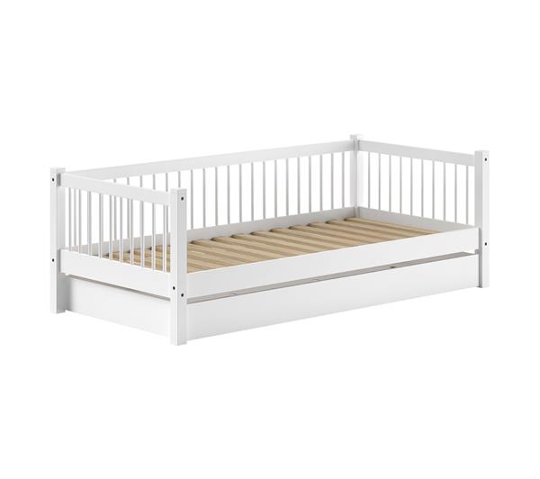 Grote foto forrest beech kajuitbed 90x200 wit beuken vipack antiek en kunst stoelen en banken