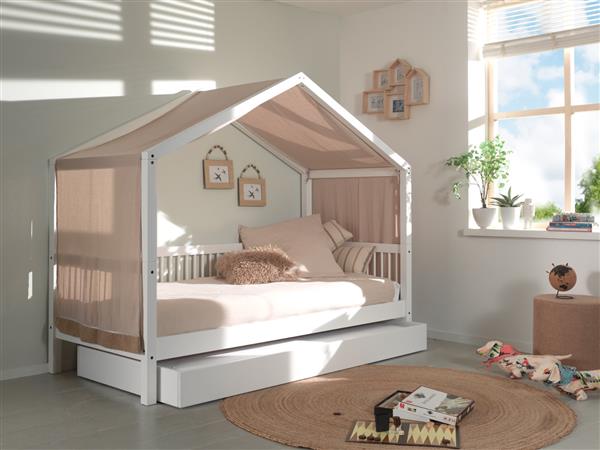 Grote foto forrest beech huisbed 90x200 wit beuken vipack antiek en kunst stoelen en banken
