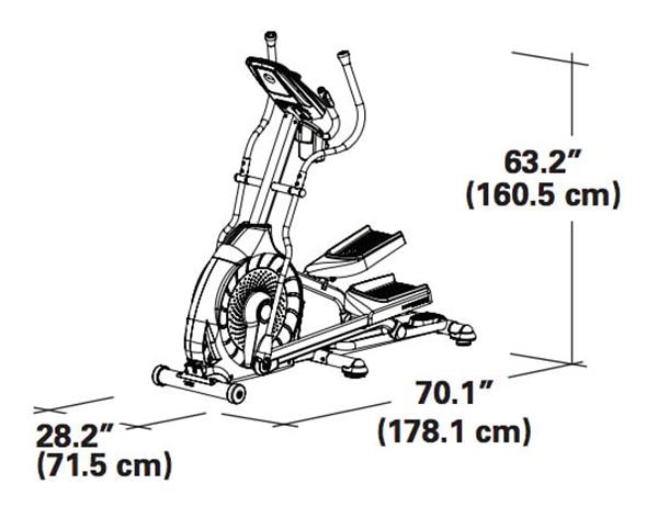 Grote foto schwinn 430i crosstrainer hellingshoek 23 programma sport en fitness fitness