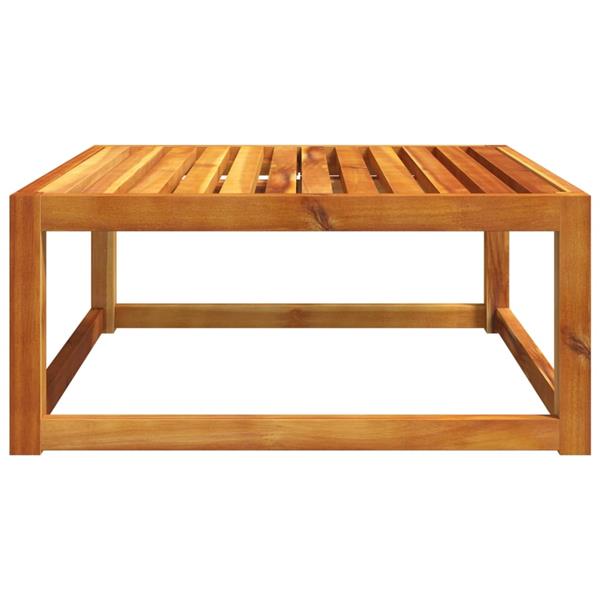 Grote foto vidaxl tuintafel 65x65x29 cm massief acaciahout tuin en terras tuinmeubelen