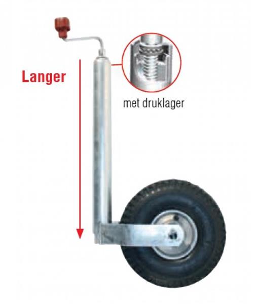 Grote foto al ko neuswiel plus lucht stalen velg 260x85mm 48mm caravans en kamperen caravan accessoires