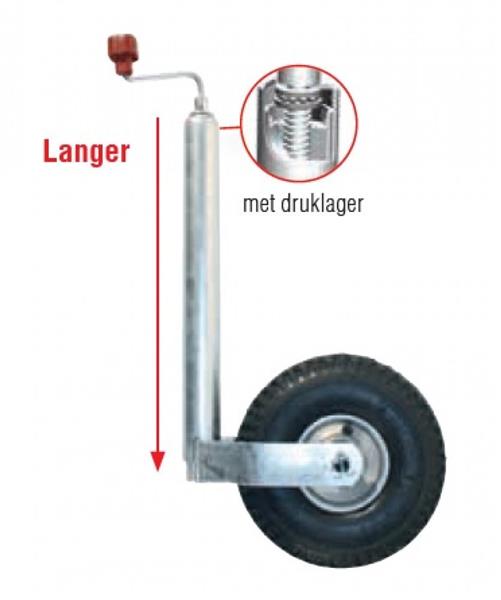 Grote foto al ko neuswiel plus lucht stalen velg 260x85mm 48mm caravans en kamperen caravan accessoires