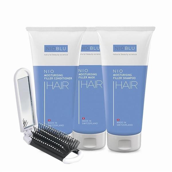 Grote foto set nioblu shampoo conditioner haarmasker beauty en gezondheid lichaamsverzorging