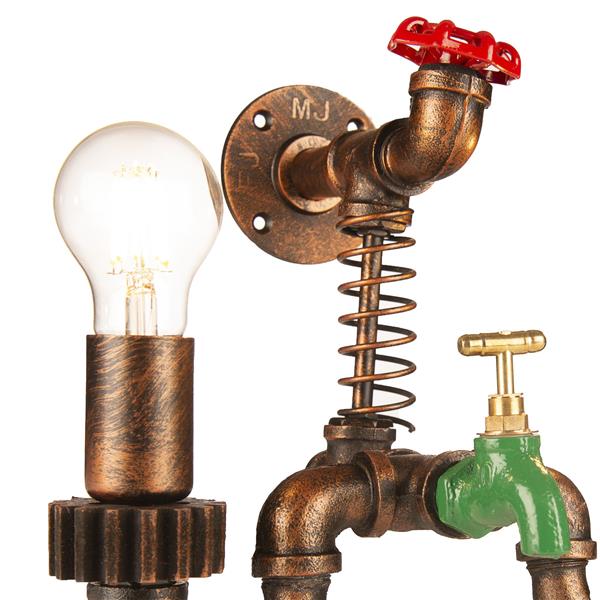 Grote foto industri le wandlamp tap met twee lichtpunten funnylights ditto huis en inrichting overige
