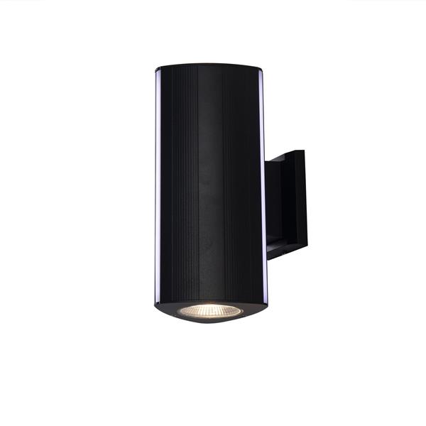 Grote foto moderne buitenwandlamp up down zwart ip65 incl. led wit licht garleds setos huis en inrichting overige