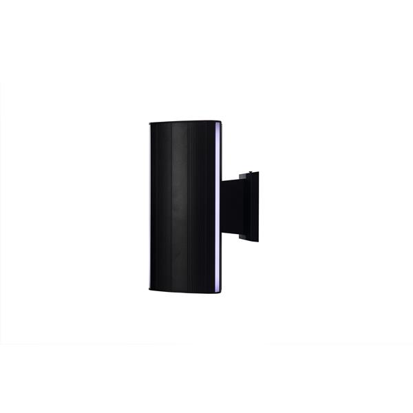 Grote foto moderne buitenwandlamp up down zwart ip65 incl. led wit licht garleds setos huis en inrichting overige