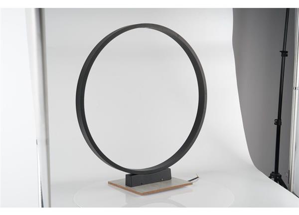 Grote foto moderne staande buitenlamp zwart rond ip65 incl. led garleds noche tuin en terras verlichting