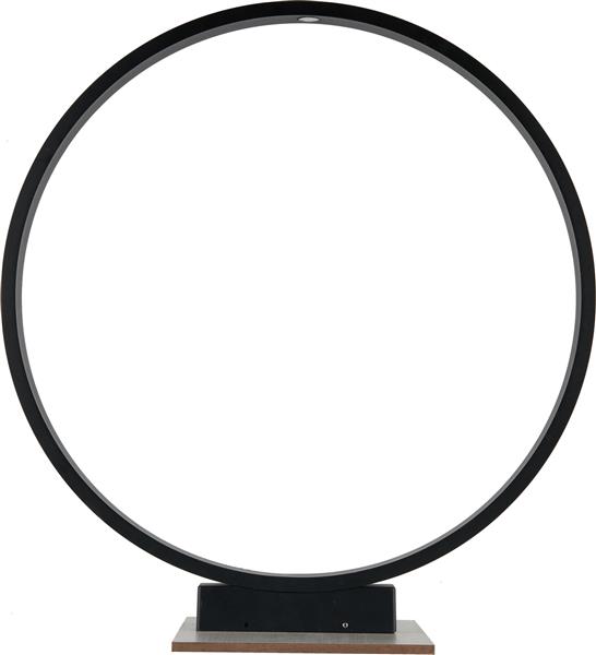 Grote foto moderne staande buitenlamp zwart rond ip65 incl. led garleds noche tuin en terras verlichting