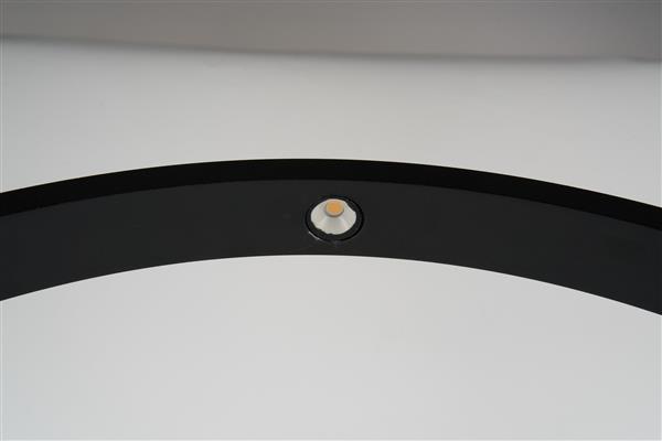 Grote foto moderne staande buitenlamp zwart rond ip65 incl. led garleds noche tuin en terras verlichting